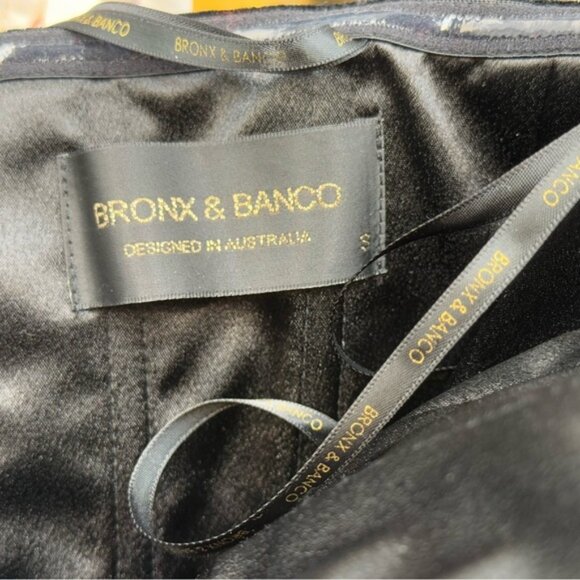 🆕 BRONX & BANCO 🧿 NWOT Florentina Corset Gown, Black Velvet, Sz S US 4 - Picture 12 of 13